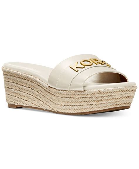 michael kors brady platform|MICHAEL Michael Kors Brady Metallic Logo Platform Sandals.